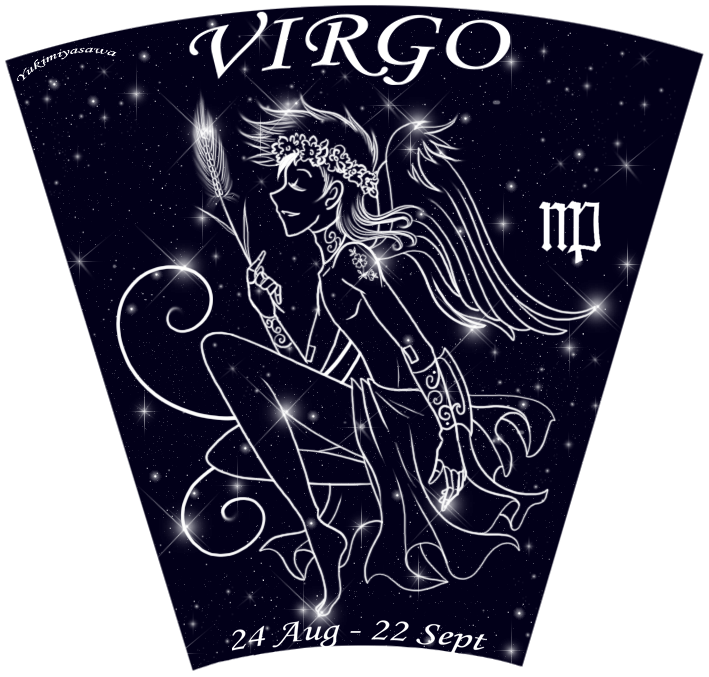 Virgo with the stalk of wheat. 